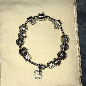 Pandora Sterling Silver Charm Bracelet